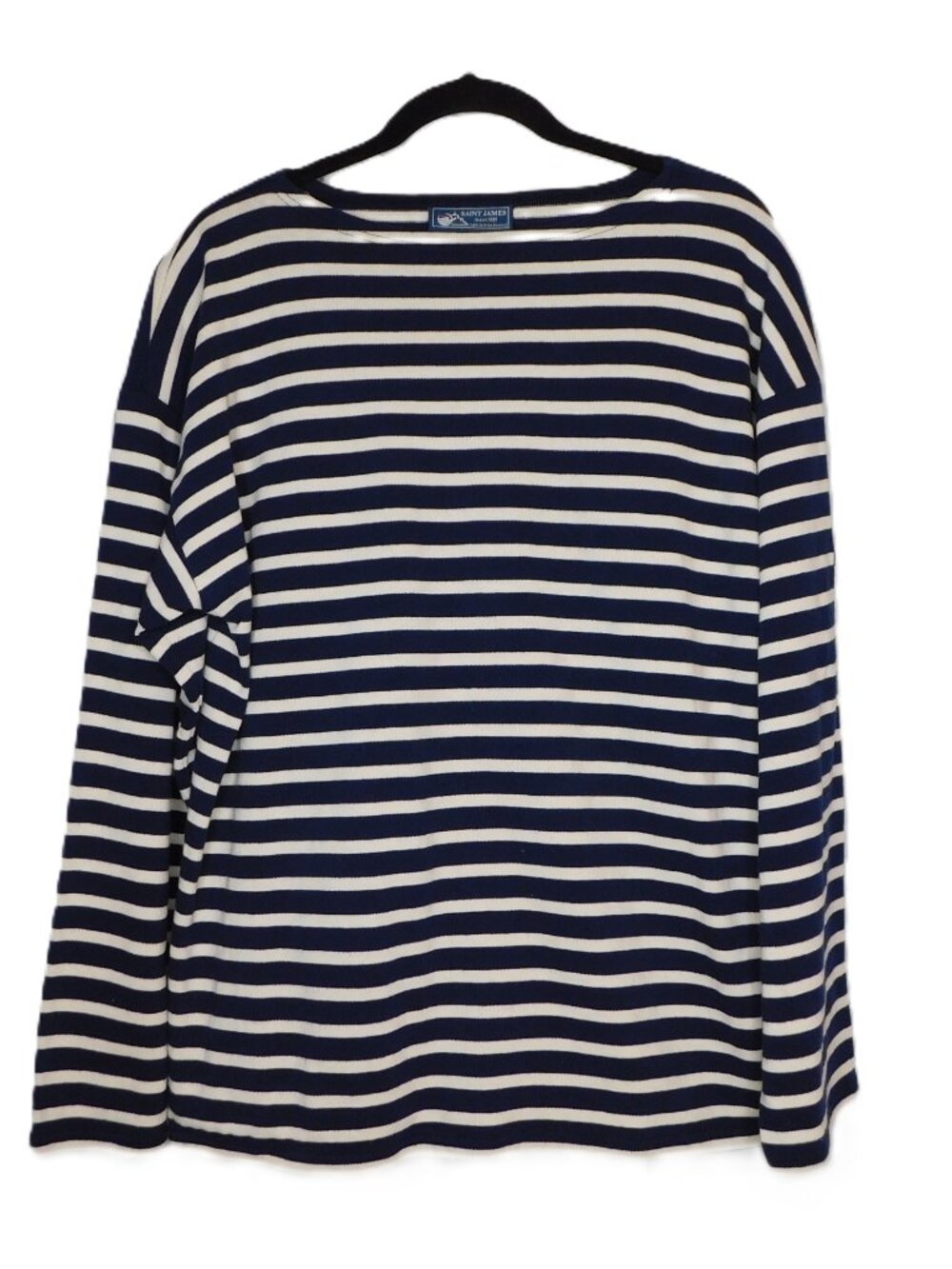 Saint James Breton Striped Long Sleeve Shirt | Blue & White Boatneck | EUC | L?